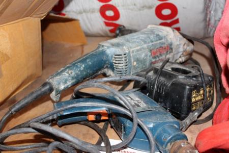 Angle Grinder + drill + package with rockwool