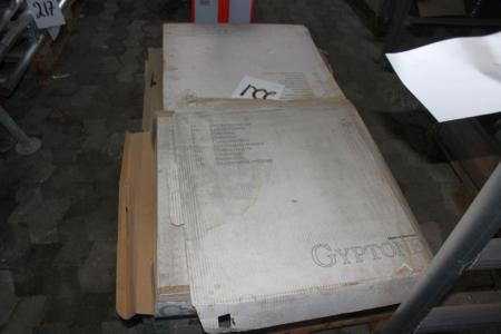 Palette mit Deckenplatten, Gyptone 60 x 60 cm 6 Boxen mit 6 Stück.