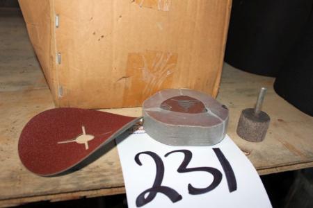Box with sanding round or