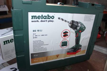Aku screwdriver, Metabo BS 18 LI, NY