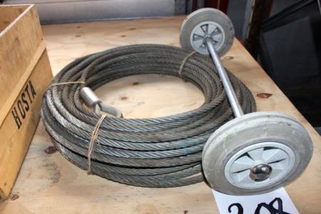 Kraftig wire + vægtstang