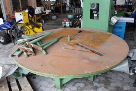 Air controlled round table Ø196 cm