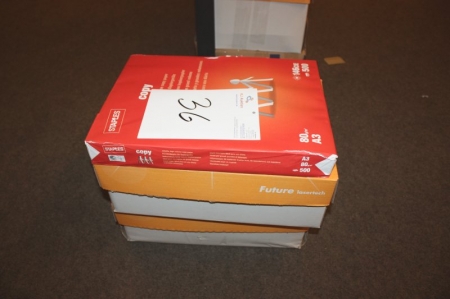 2 boxes and 1 package A3 office printing paper