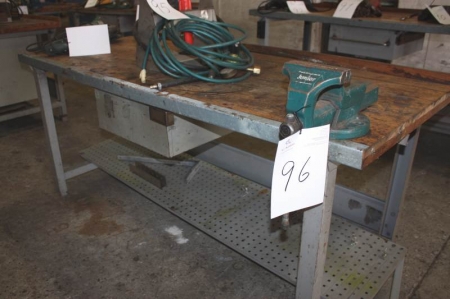 Vice bench with drawers and tool panel