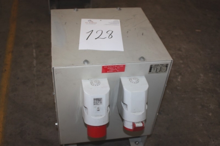 Frequency transformer: must only be connected to 3x230 volt (n). Outlet: Michael Riedel type 11.1 DRUE 5000 SPAR