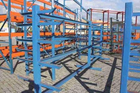 Double sided Cantilever rack, length: 6 meters