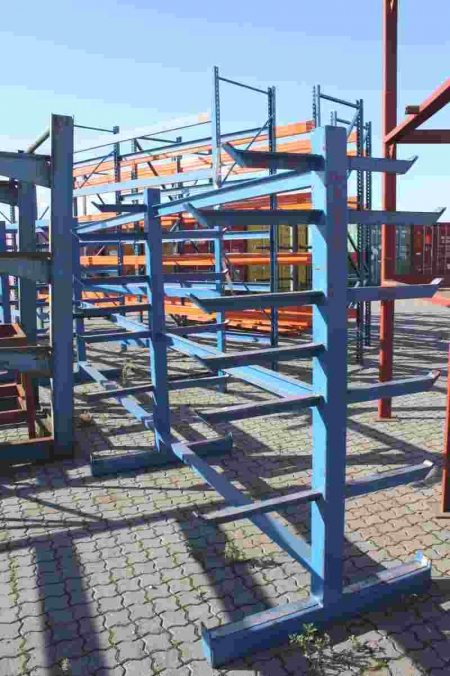 Double sided Cantilever rack, length: 6 meters