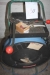 Strapping cart with strapping tool. Signode. Plast