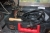 Vinkelsliber, AEG WSE 14-125MX + Bosch FLP loddepistol + varmepistol, Black Bull