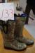 Le Chameau Vierzonord rubber boots in camo with neoprene. Str. 42