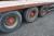 Kel-Berg 3-axle open trailer headboard. Year 17-08-2001. License number AK7815. Signed off. Brakes not tested