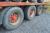 Kel-Berg 3-axle open trailer headboard. Year 16-05-2002. License number DF9729. Signed off. Brakes not tested