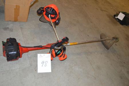 Petrol powered edge trimmer, Jonsered + helmet and ear protection