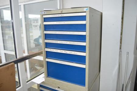 Tool Drawer, Blika, 6 drawers. BxHxD, ca. 56 x 85 x 72 cm. Sold without content
