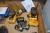 Cordless drill, DeWalt + 4 batteries + charger + batteries and charger