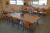 2 x canteen tables for 10 people + 20 canteen chairs