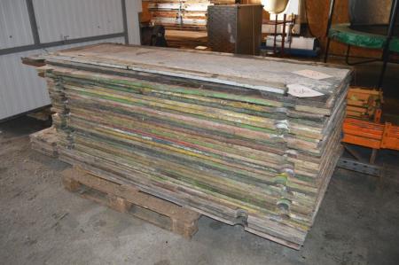 Pallet with about 30 sheets