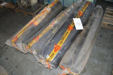 4 rolls of carpet marked Sika Layer-03 in the original packing