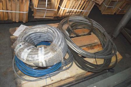 Pallet with water hoses
