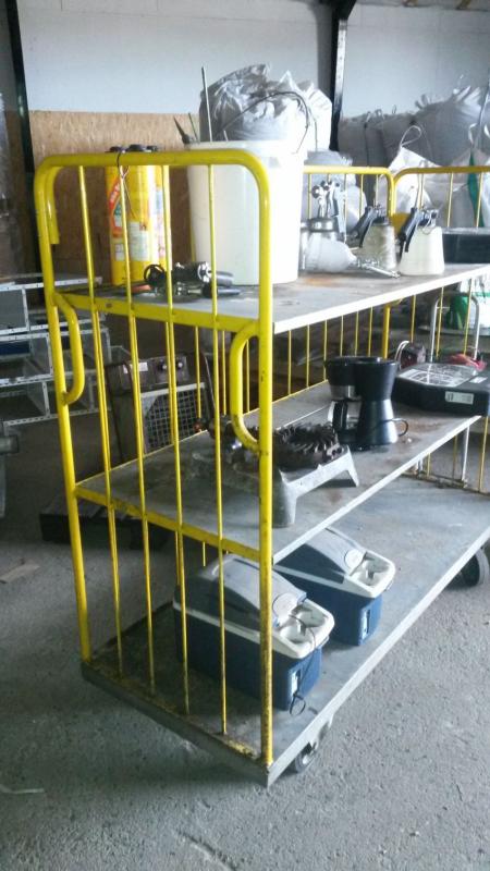 Package trolley with brakes 180 * 60