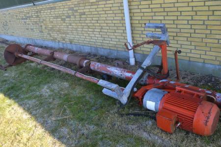 Schlammpumpe, Harresø Machine. Abgeleitet aus dem aufgegebenen Landwirtschaft. Pumpenschlauch benötigt zwei sein erstattes. Max. Beckentiefe: 415 cm