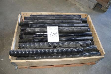 Box springs, unused. Length approx 88 cm. ø about 75 mm. Material about 16 mm