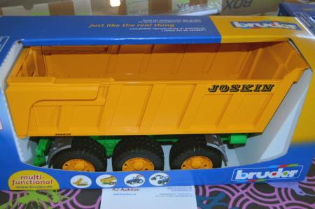 Toy unloading wagon, Joskin, Bruder. Unused in original packaging