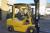 Diesel Truck, Hyster. Capacity: 3 ton. Lifting height max. 3705 mm. Year 2002. Hours: 5,763. Clear view mast. Free lift. Hydraulic side shift and fork positioners. Tire tread: 90% for and 95% behind. Overhauled 2. 12. 2015. New battery. Perkins engine. Fo