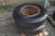2 x truck wheels, 1100-20, 10 hole rim center hole 280 mm. No leak and OK Tires: glossy