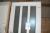 Front door, plastic. Frame dimensions approximately 103 x 206