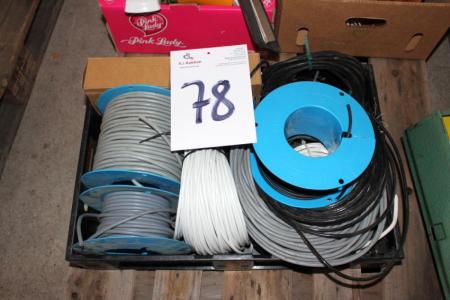 Box with various cable, antenna cable, etc.