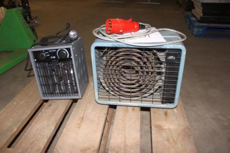 Heating fan, Frico 380 V + fan heater 2kW