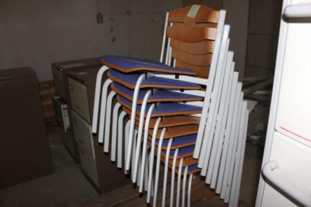 10 pcs. stacking chairs with