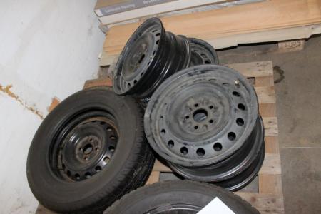 4 pcs. steel wheels, 5 holes + tires 235/60 R16 4 hole + tires 215/65 R15 5 hole + tires 195/70 R15C