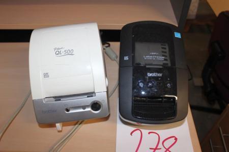 Label Printer Brother Wi-Fi QL-720 NW + label printer, the Brother QL-500