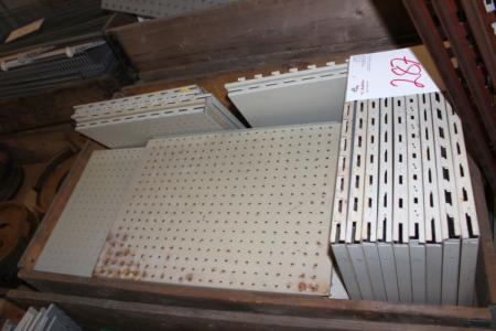 pallet with steel shelves + shelves + gables