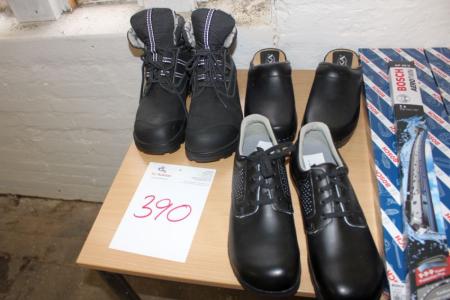 1 pair of safety boots str. 50 + clogs str. 49 + shoes str. 48