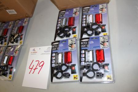 box of about 24 sets of LED bike lights