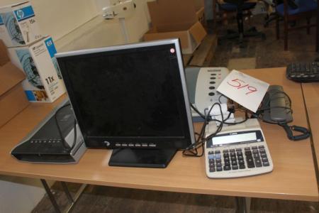 Scanner, Canon + PC-Monitor + Rechner usw.