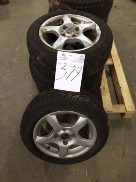 4 pcs alloy wheels with tires 175 / 60-14 size 4x108 Peugeot
