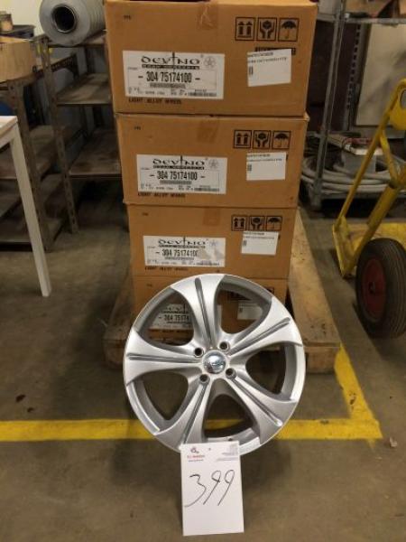 4 pcs new alloy wheels 7.5 x 17 size 4 x 100