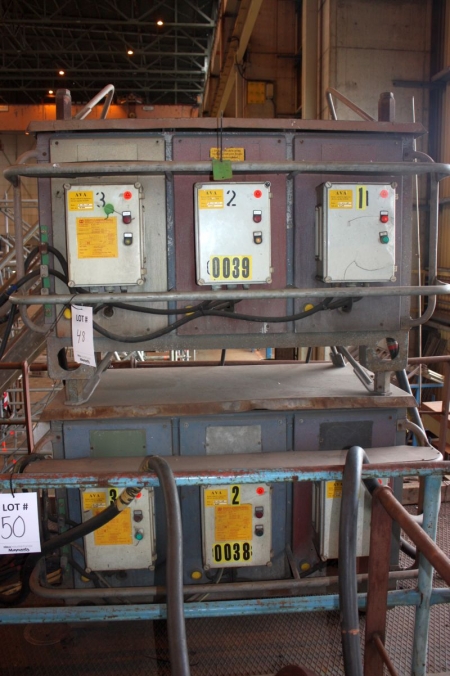 Svejsetransformator, 2 x 3 enheder, AGA, 100-700 amp. (0039/0038)
