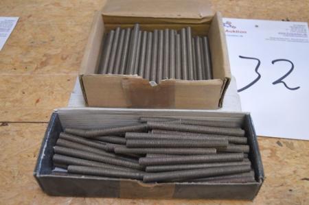 2 boxes threaded rods