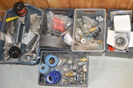 5 boxes assorted plumbing fittings