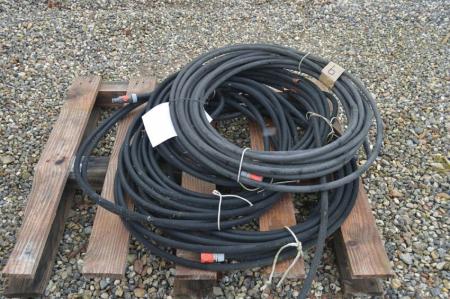Pallet with water hoses