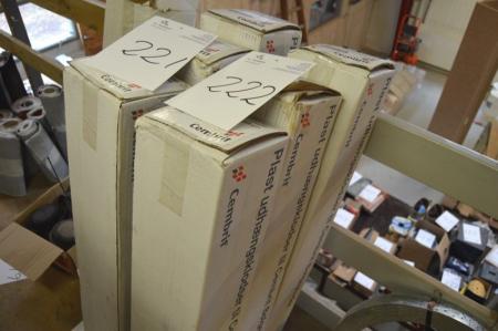 3 x kasse plastudhængsklodser til Cembrit bølgepladetag