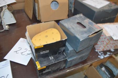 Various Discs and abrasive belts, broached