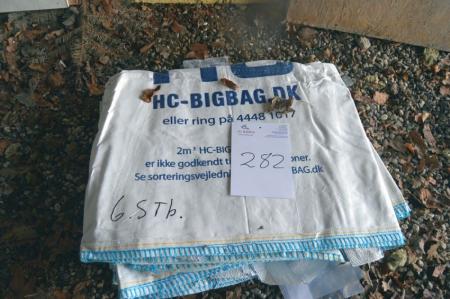 6 stk 2m3 HC-Bigbag, ubrugte