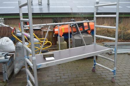 Roll folding scaffold with walkway, about 170 x 60 cm