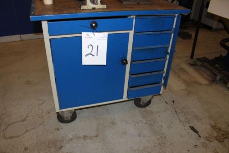 Workshop trolley with content